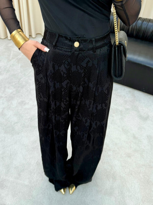 Snake Satin Pants