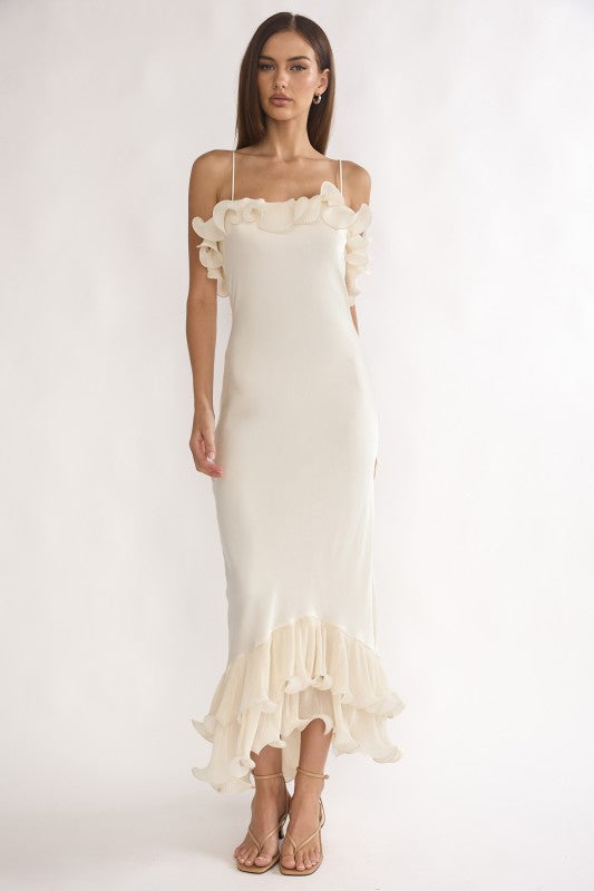 Oyster long dress