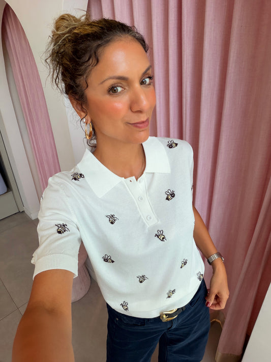 Bee polo top