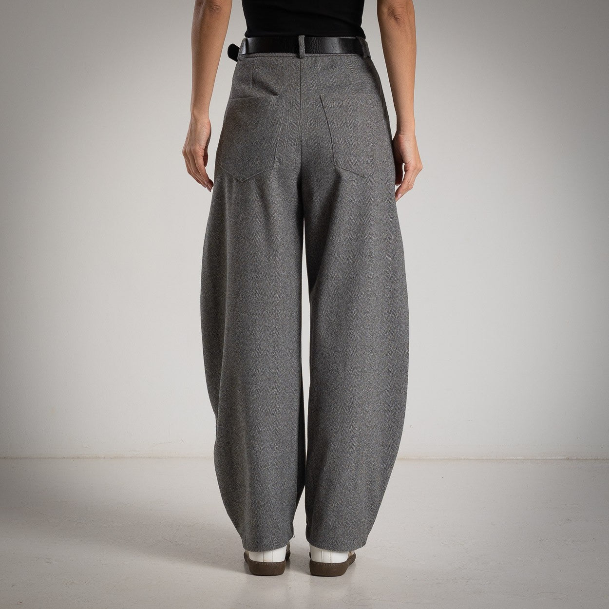 Grey balloon pants