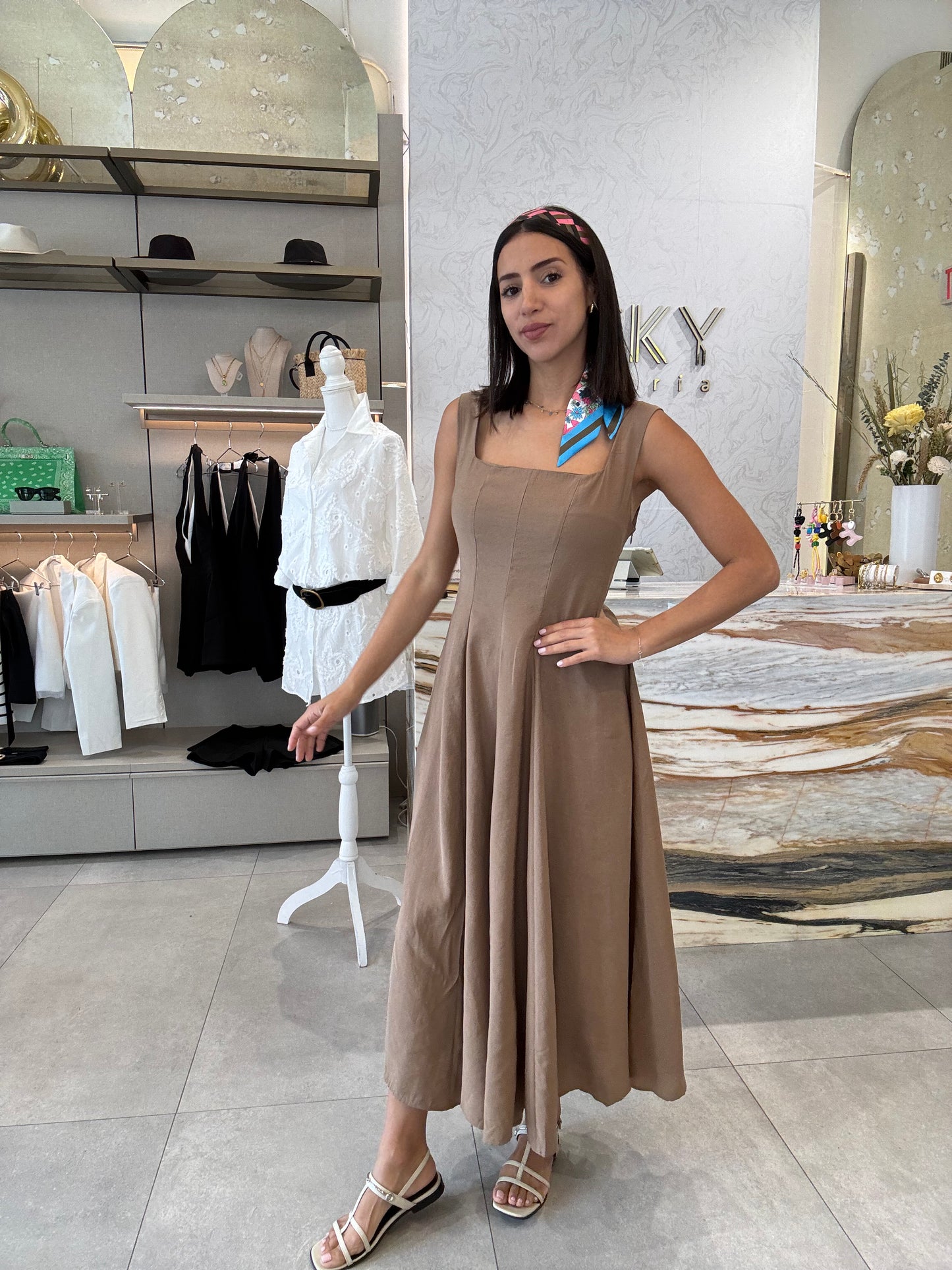 Latte Midi Dress