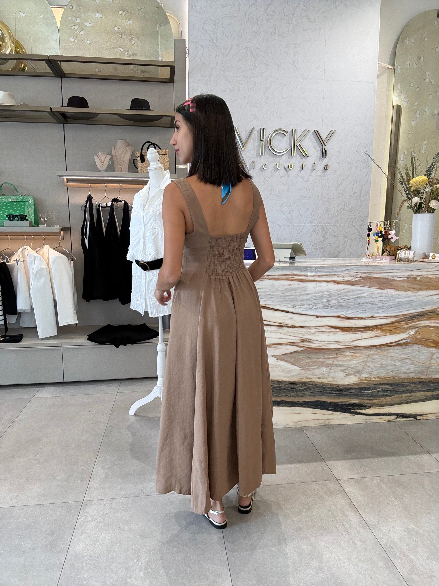 Latte Midi Dress
