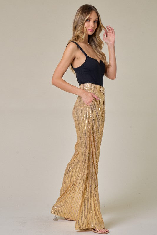 Golden Sequins Pants