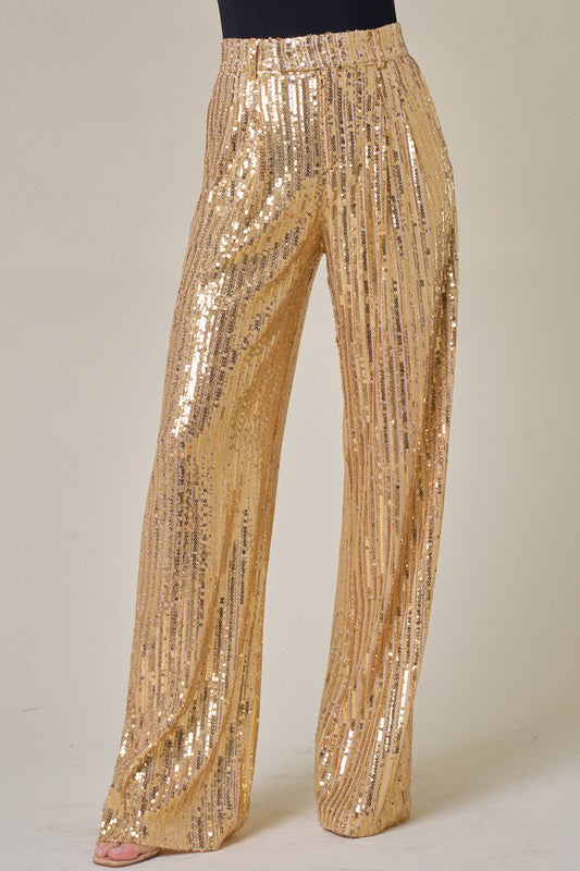 Golden Sequins Pants