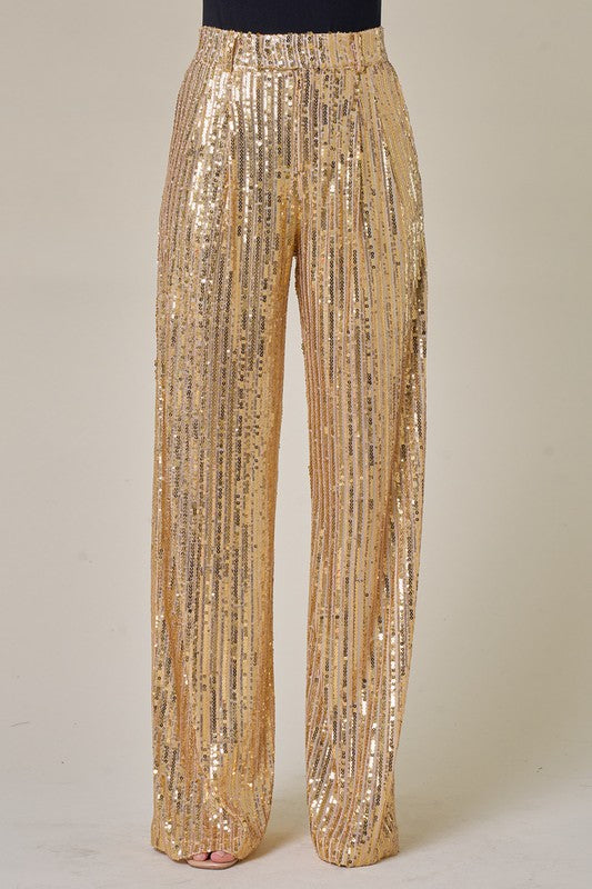Golden Sequins Pants