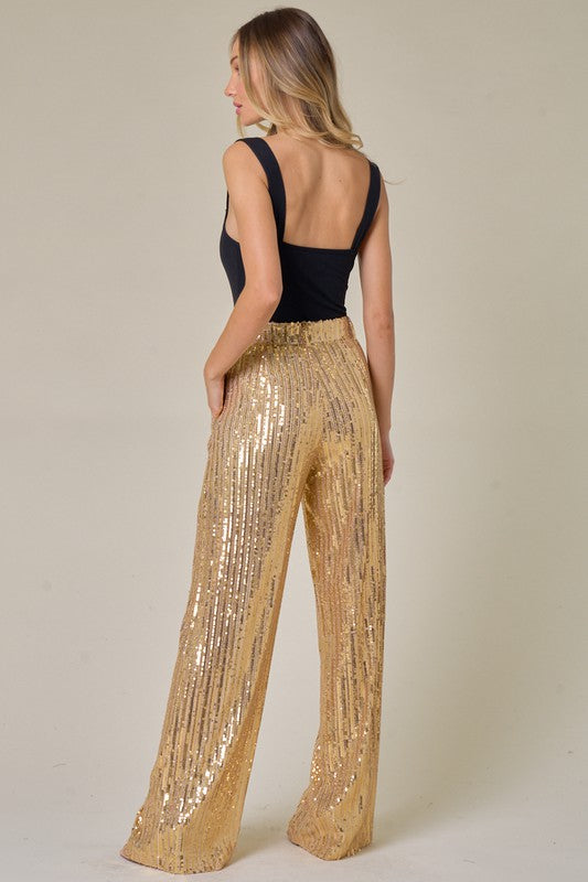 Golden Sequins Pants