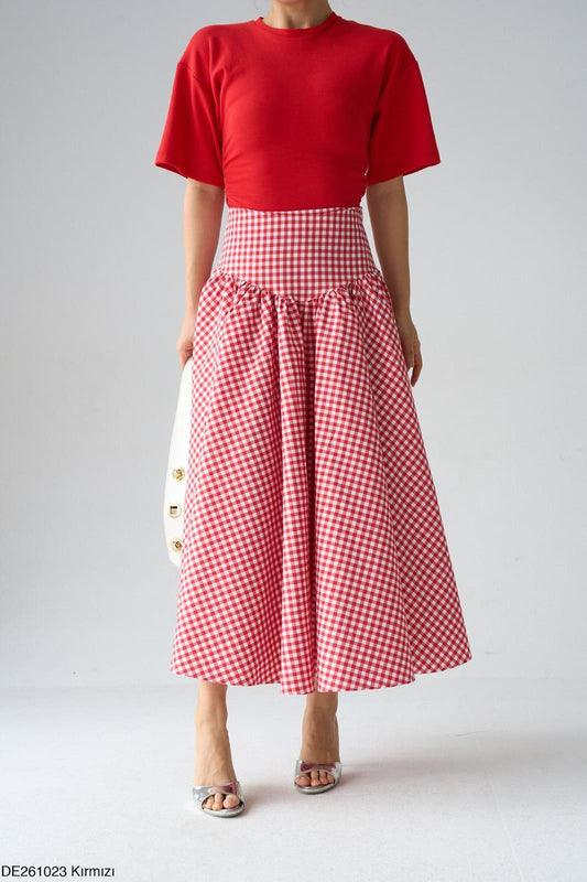 Vichy skirt