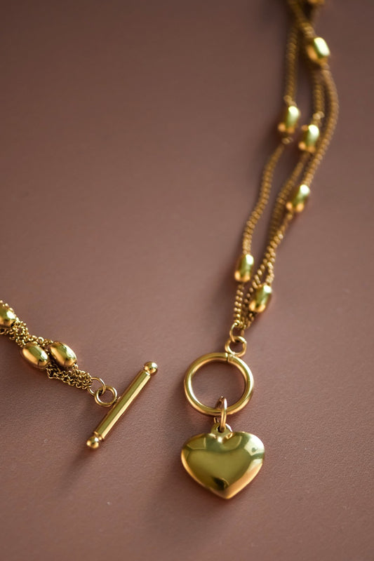 Hearts Layered Necklace