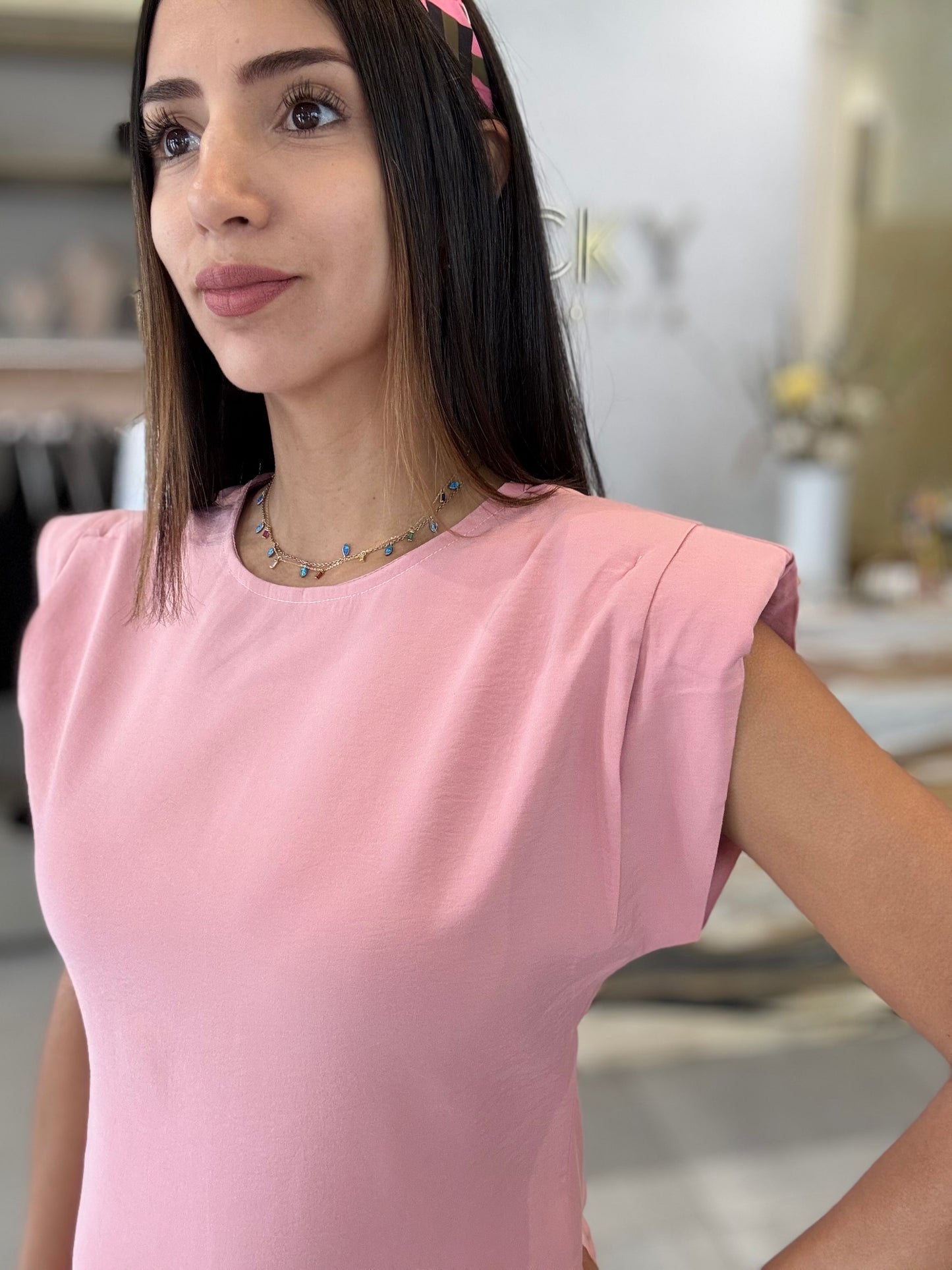 Pink Shift Dress