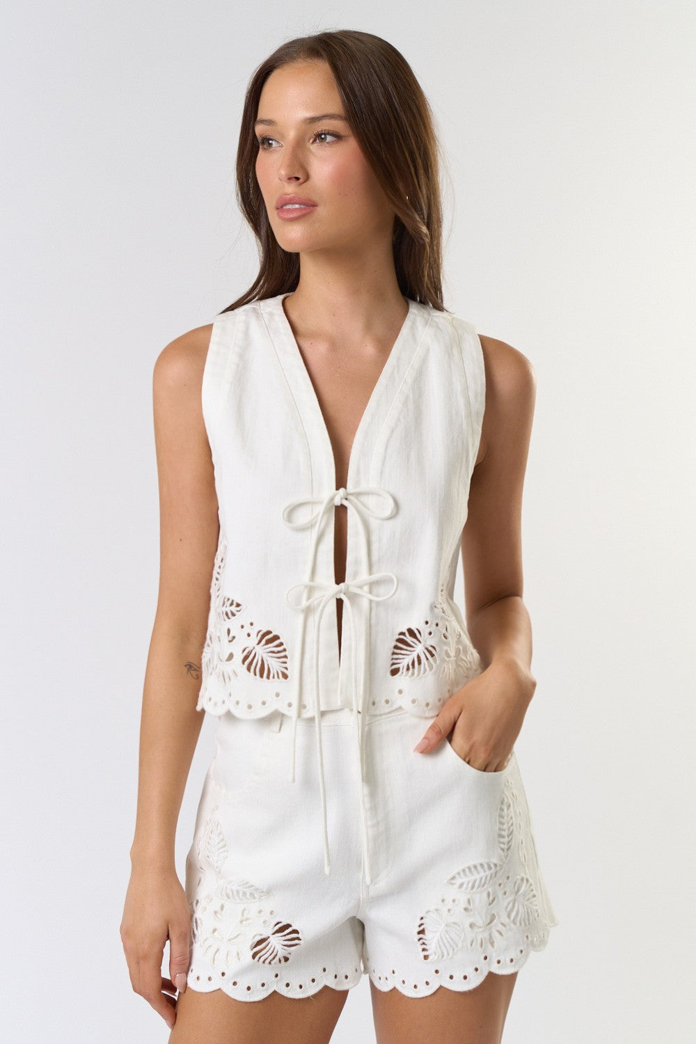 Embroidered Shorts
