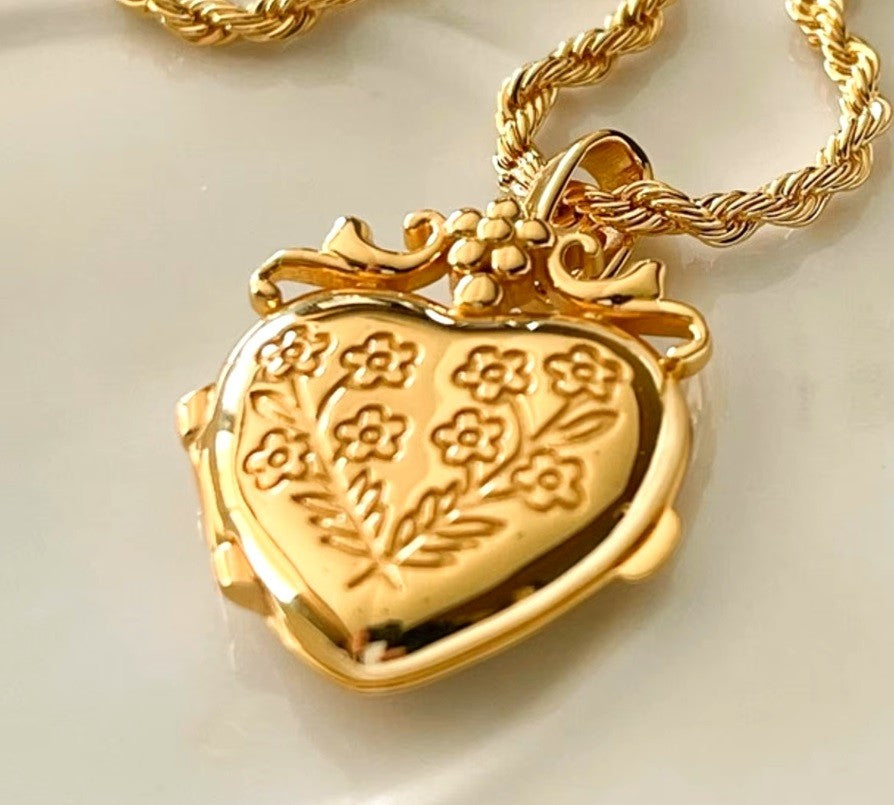 Vintage Album Pendant Necklace