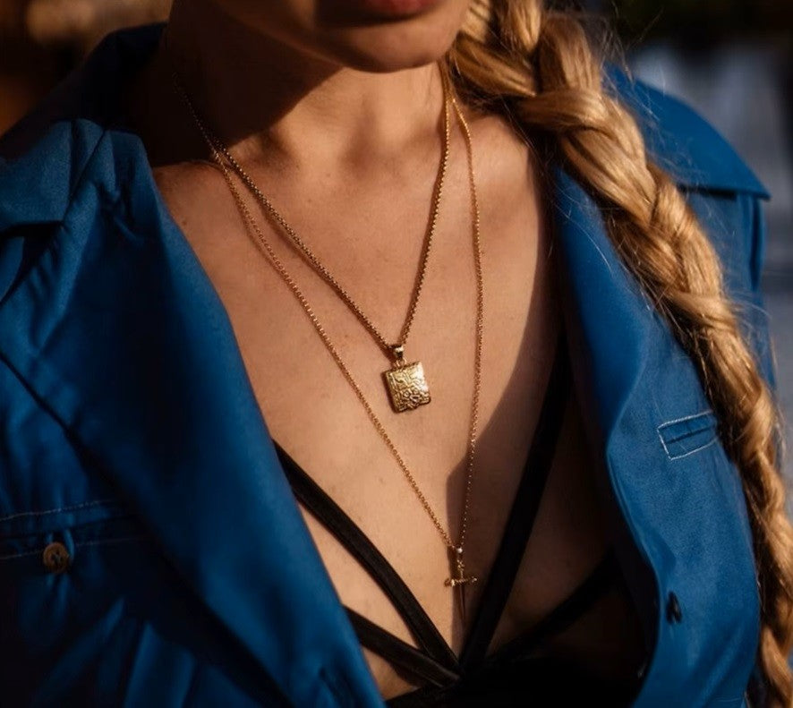 Vintage Album Pendant Necklace