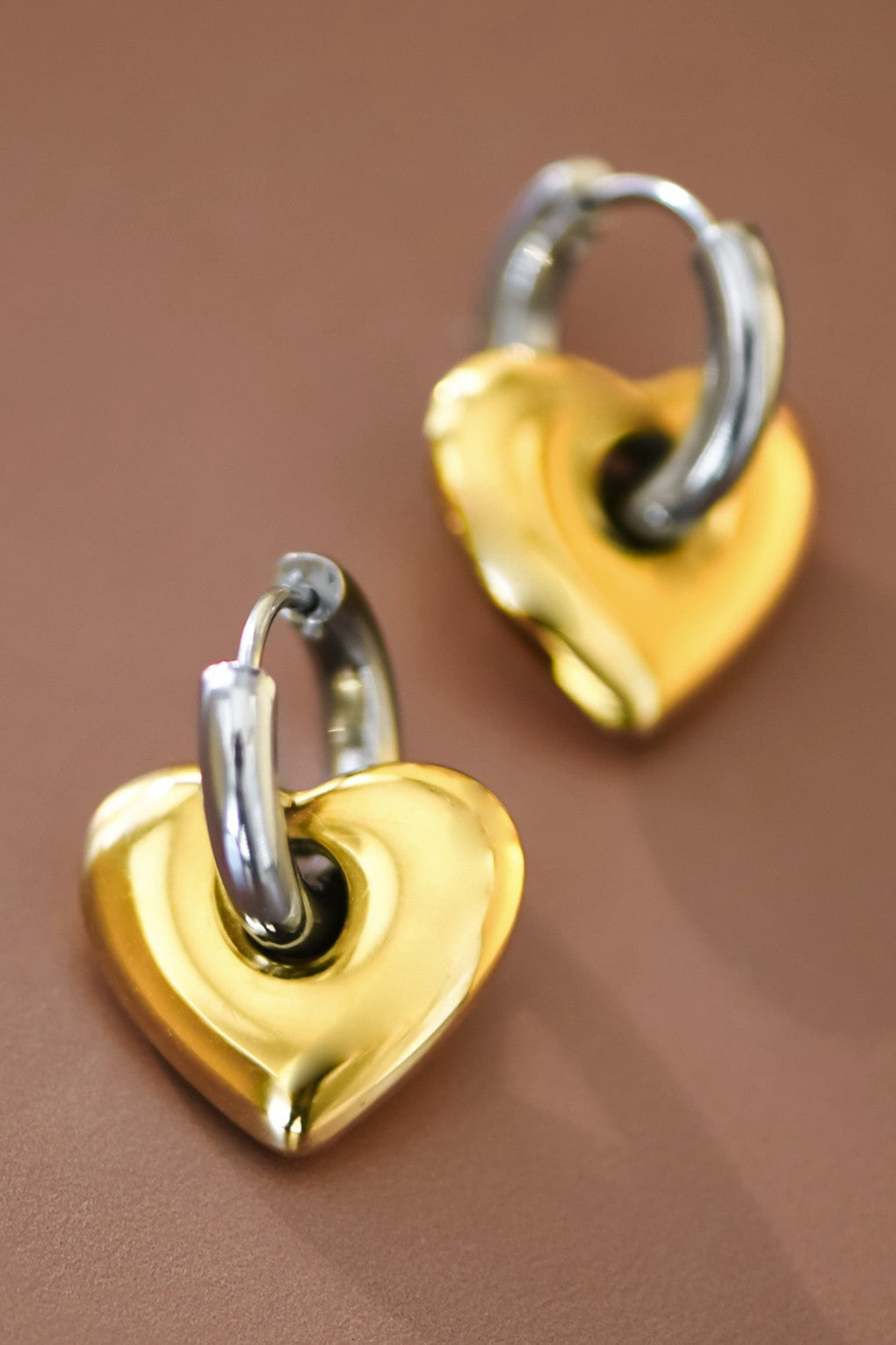 Golden Heart Earring