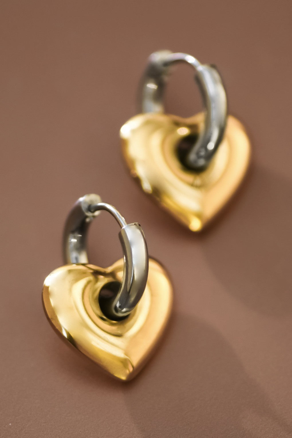 Golden Heart Earring