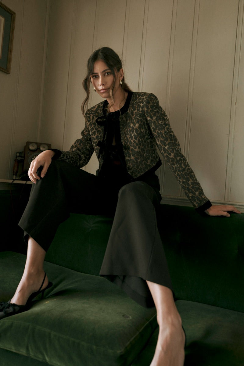 Leopard Crop Jacket