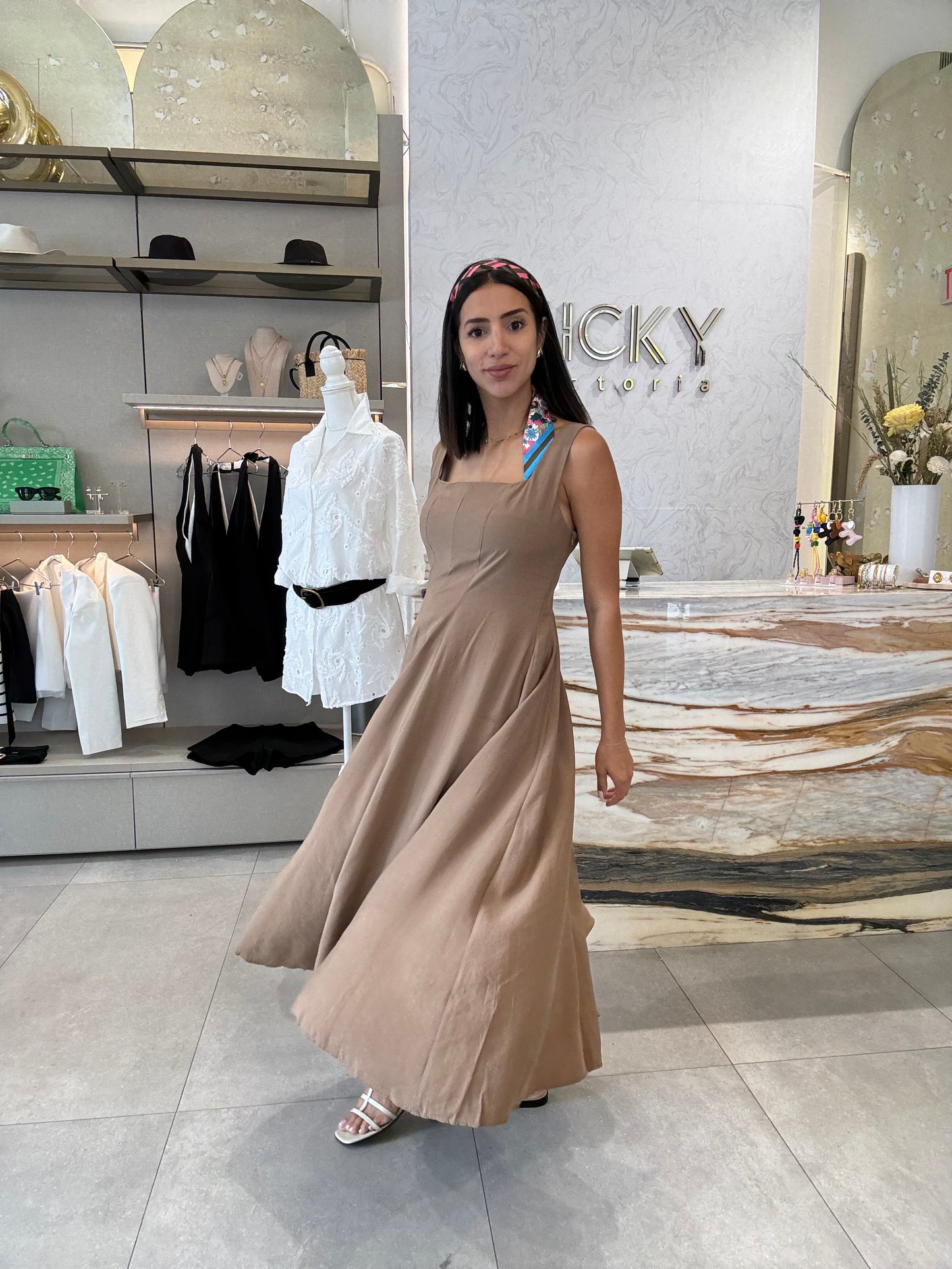 Latte Midi Dress