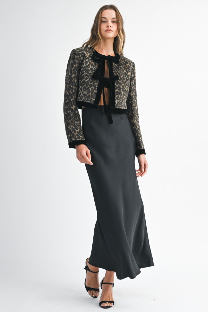 Leopard Crop Jacket