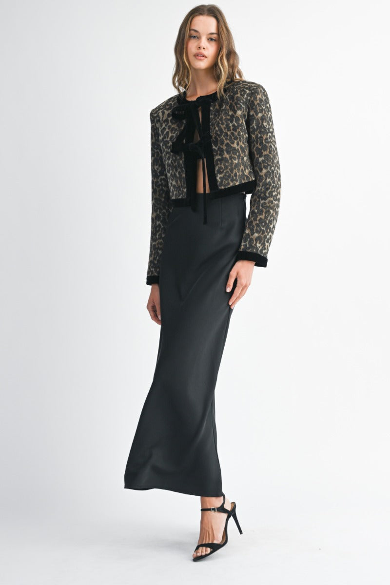 Leopard Crop Jacket