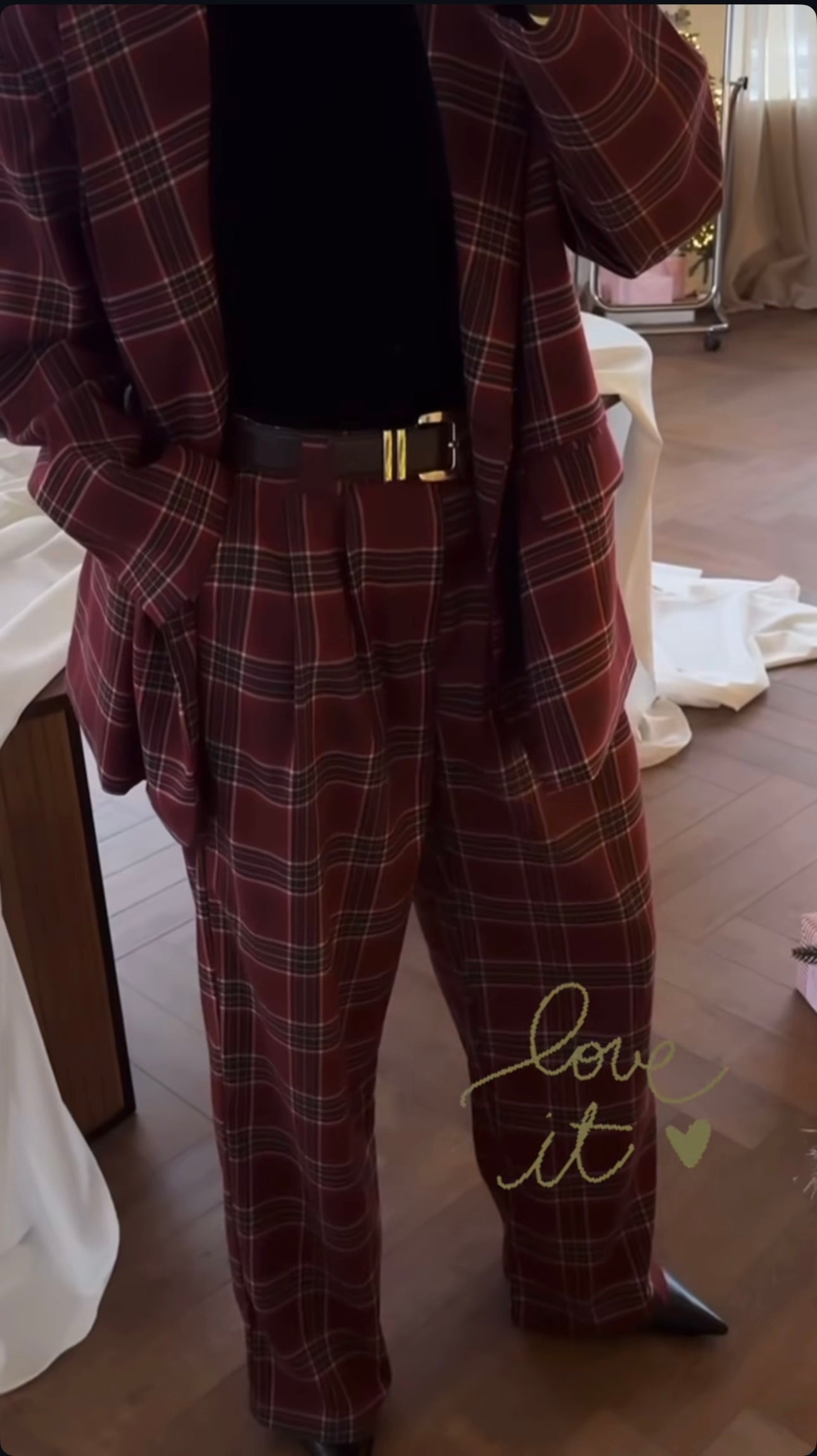 Red Checker Pants