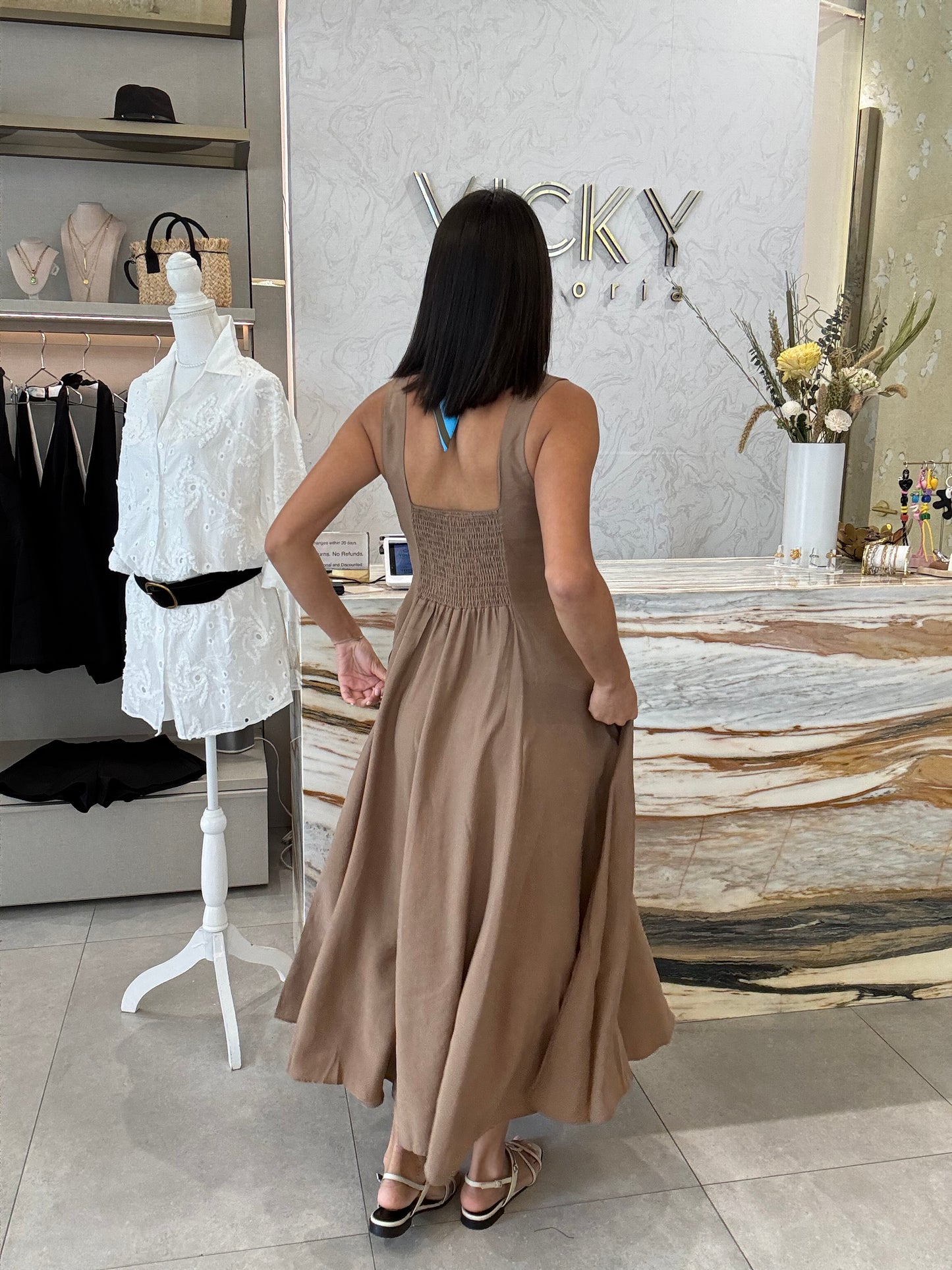 Latte Midi Dress