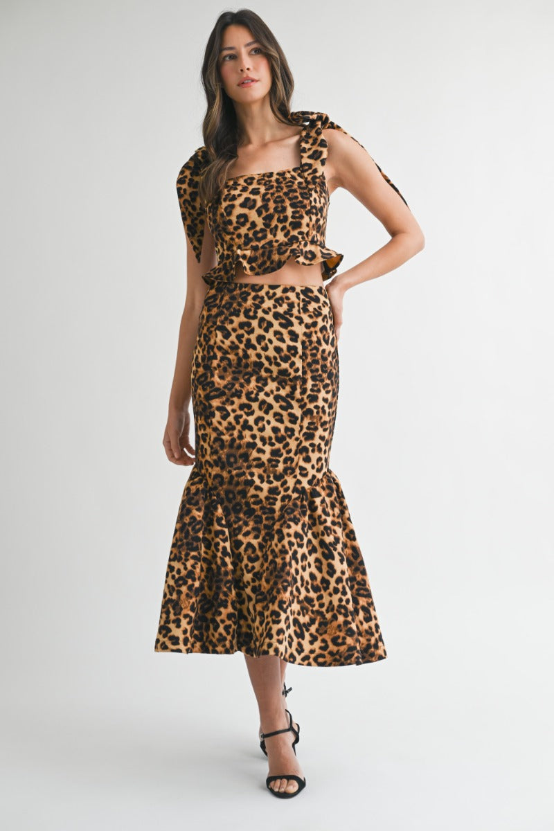 Leopard Crop Top