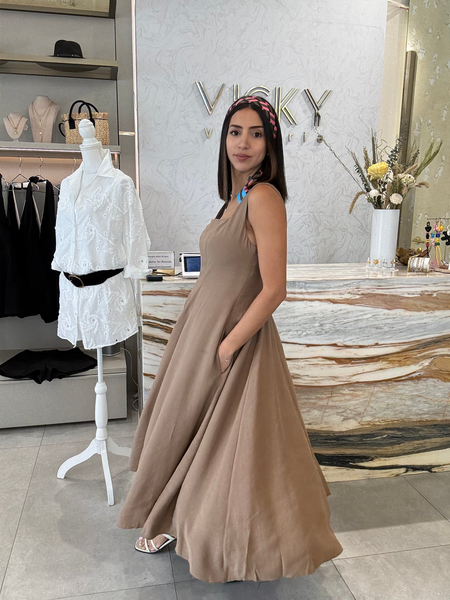 Latte Midi Dress