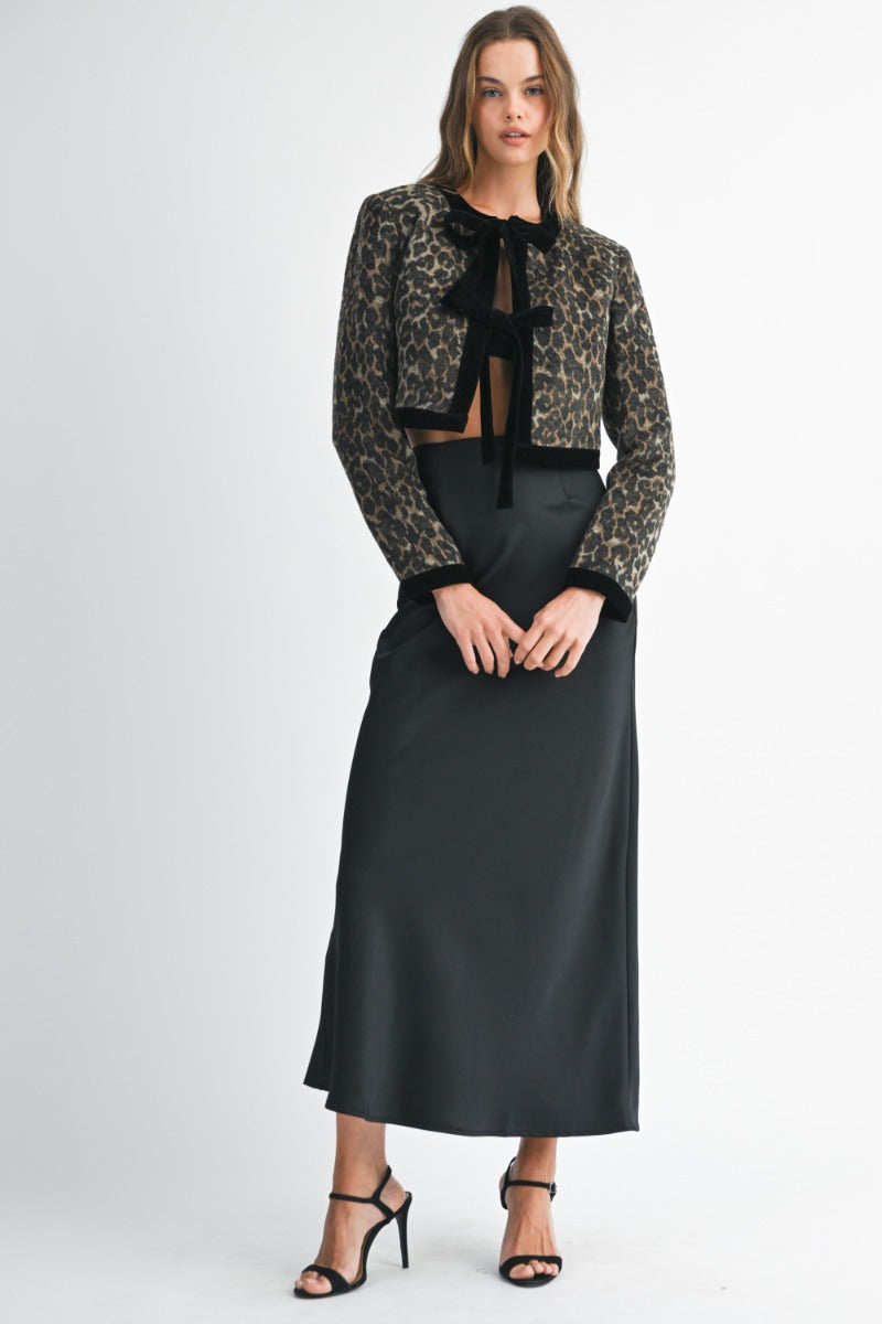 Leopard Crop Jacket