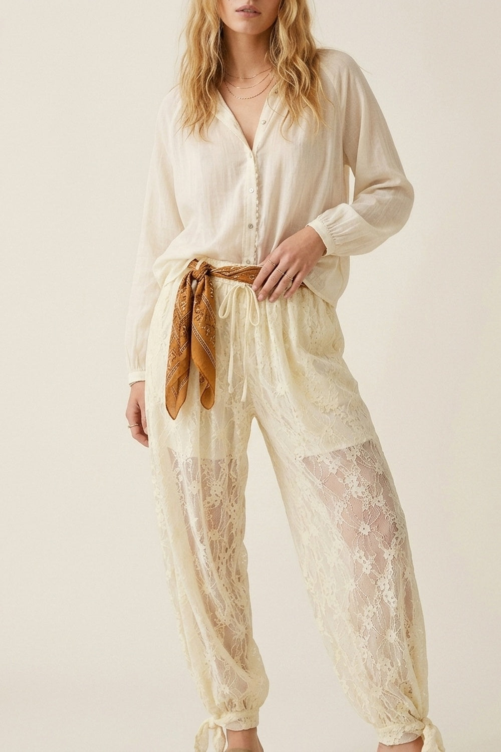 Lace pants