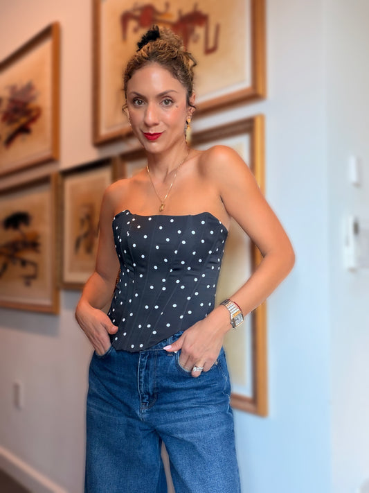 Polka dots corset