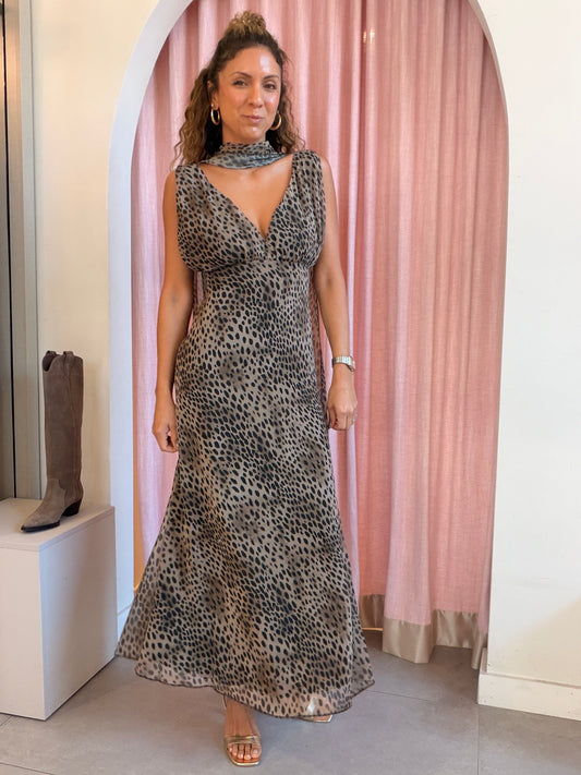 Cheetah long dress