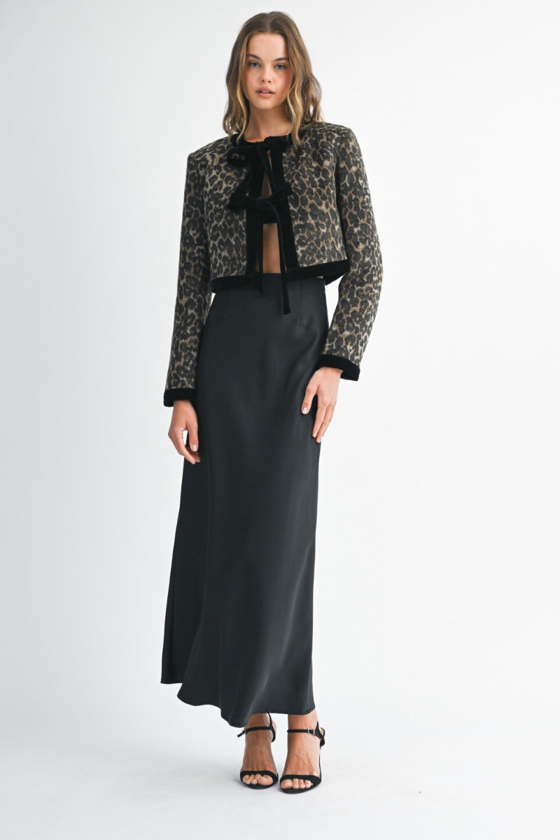 Leopard Crop Jacket