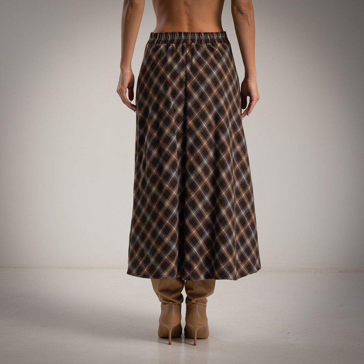 Checked skirt