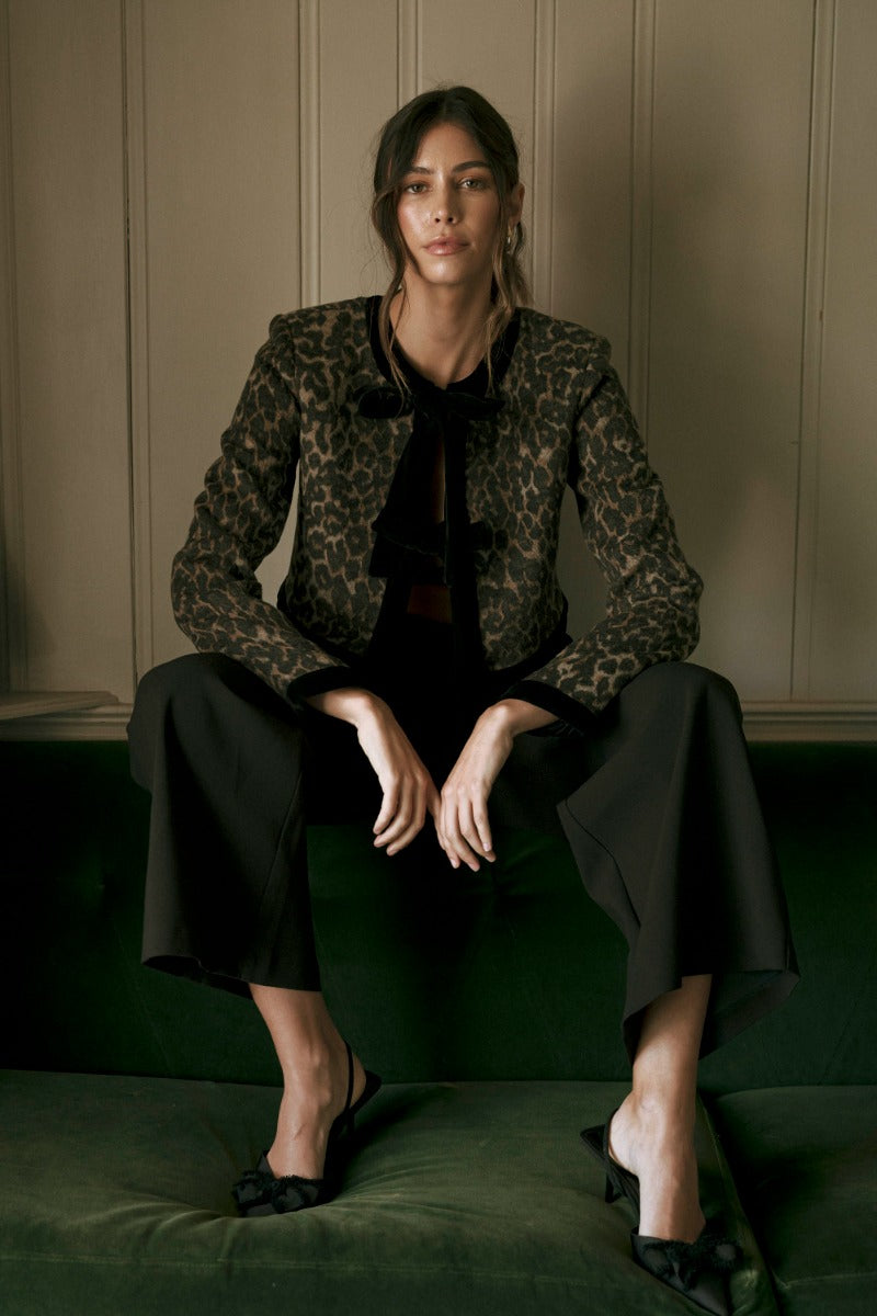 Leopard Crop Jacket