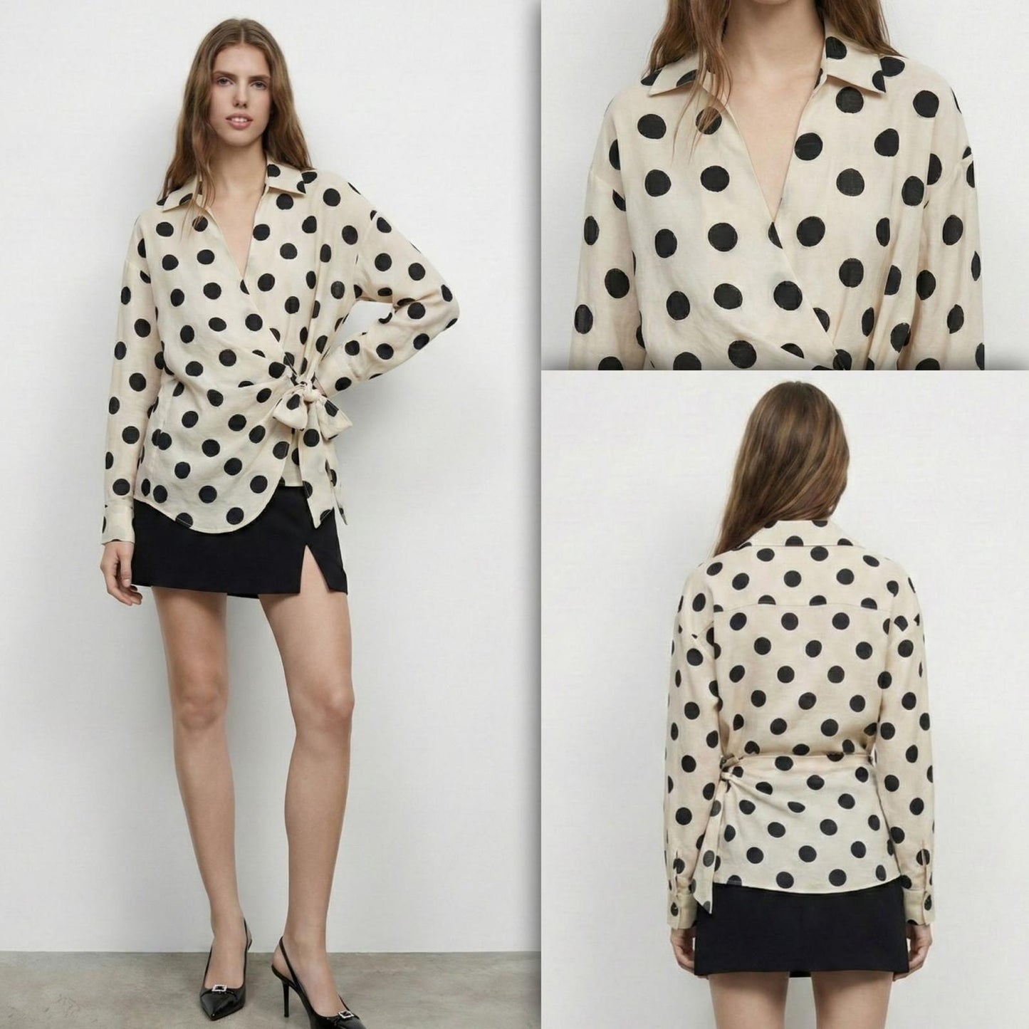 Polka dots blouse