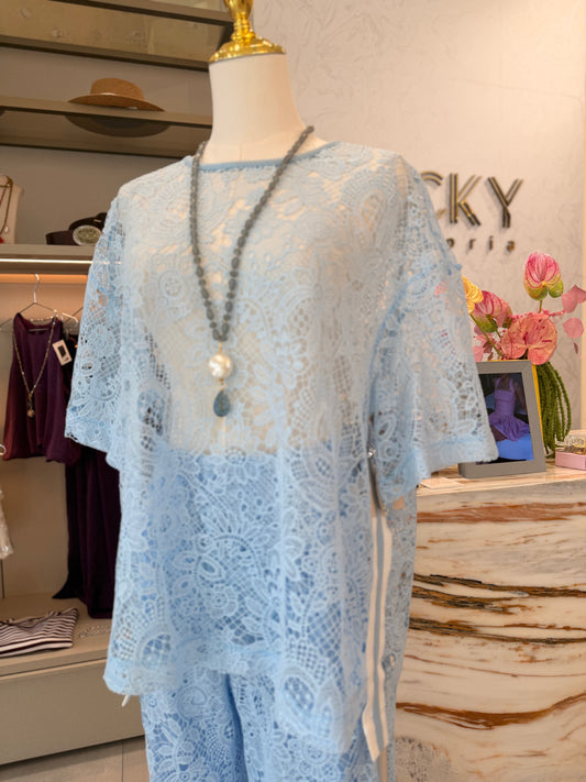 Sky blue top