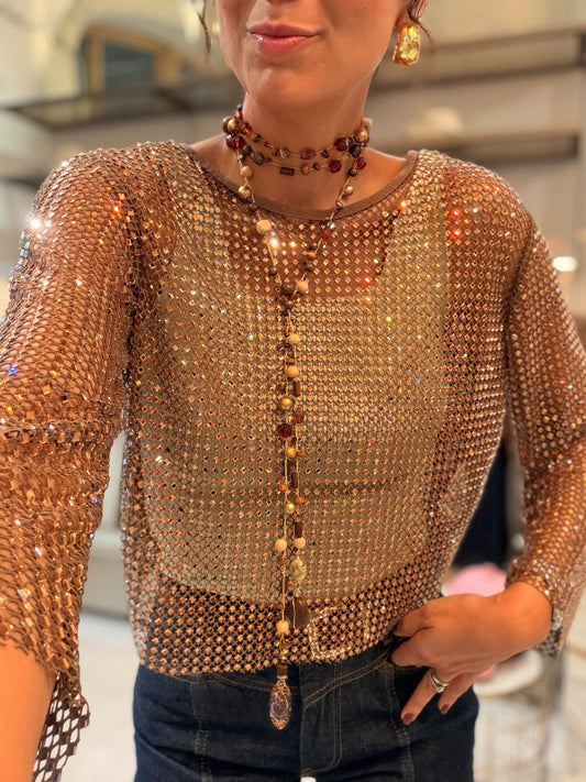 Shimmer bronze top