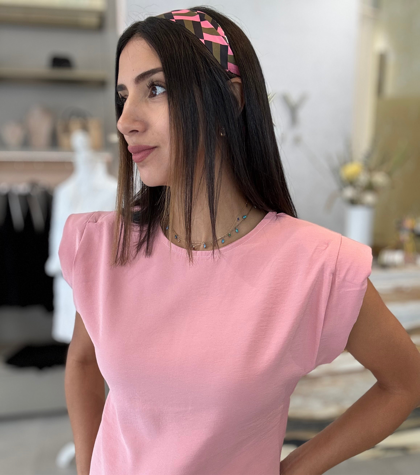 Pink Shift Dress
