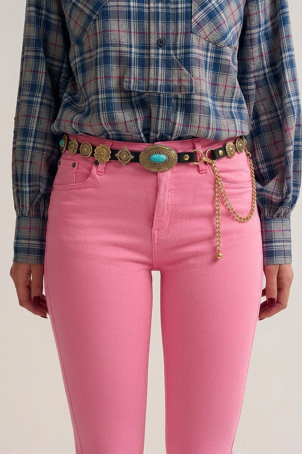 Black medallon belt
