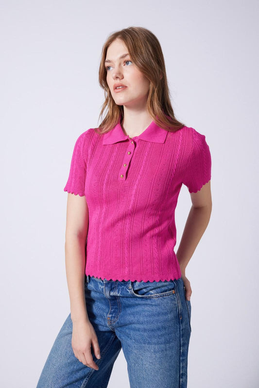 Knit polo