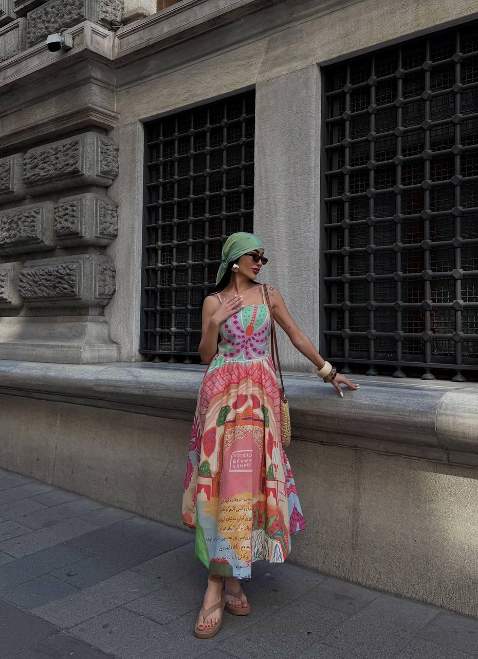 Multi Print Dress