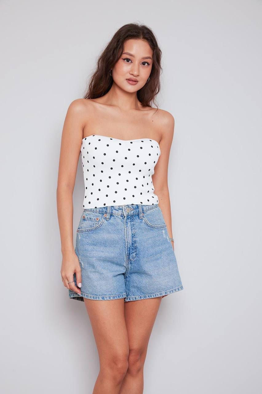 Polka Dots Strapless