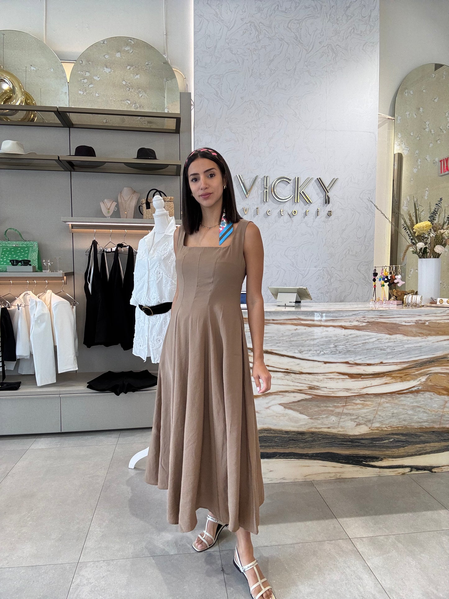 Latte Midi Dress
