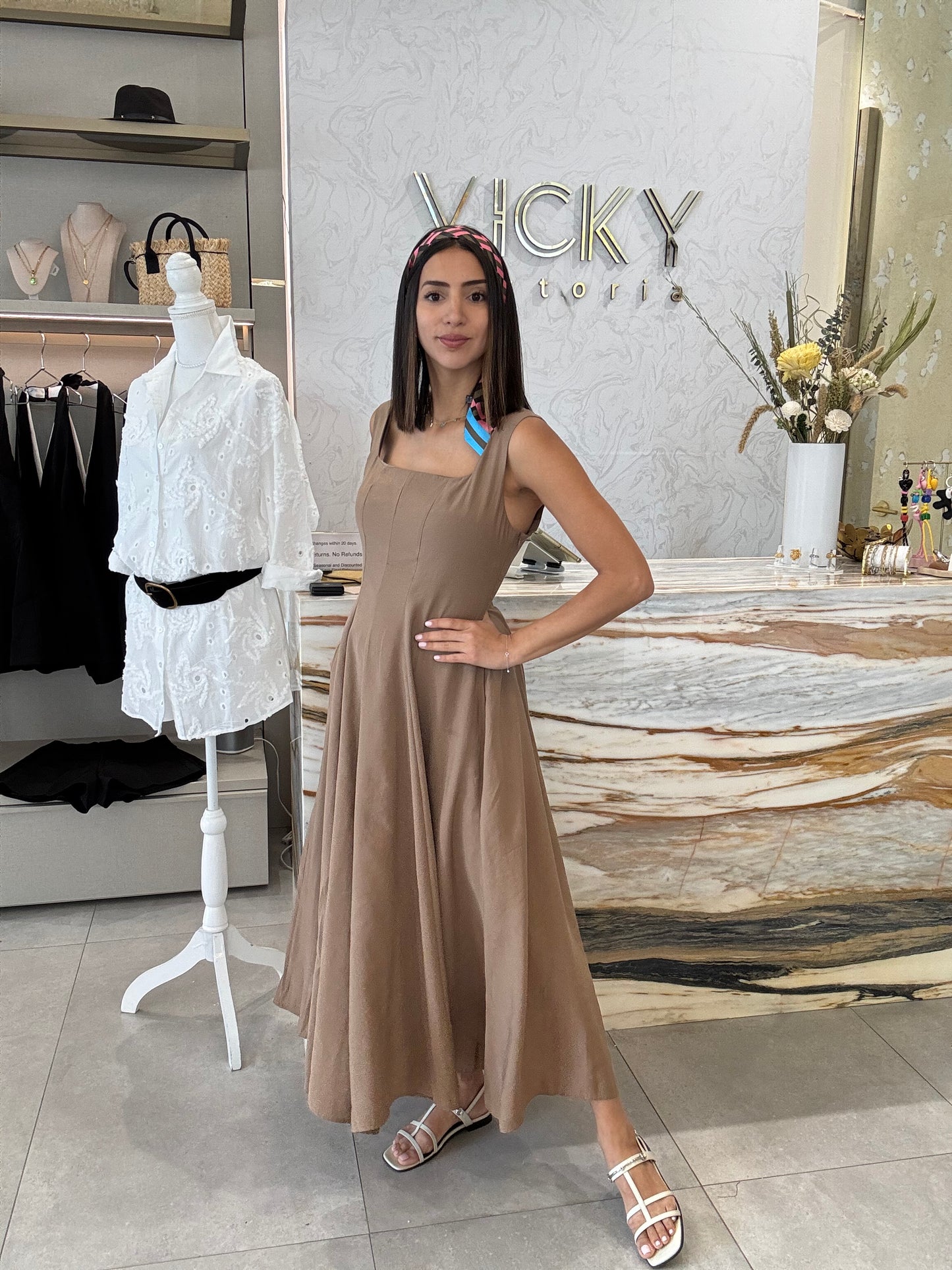 Latte Midi Dress