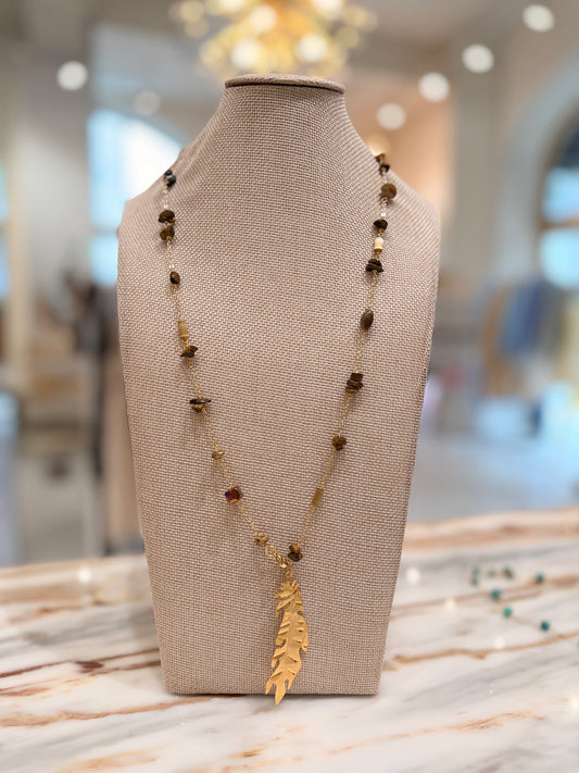 Stones metals necklaces