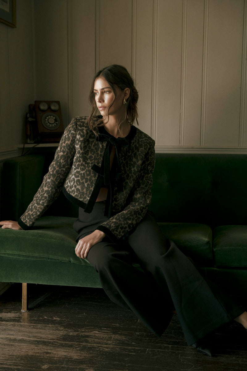 Leopard Crop Jacket