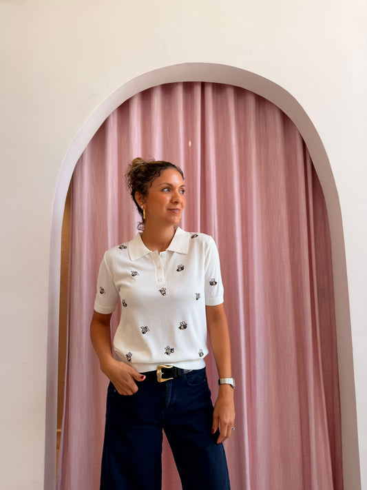 Bee polo top