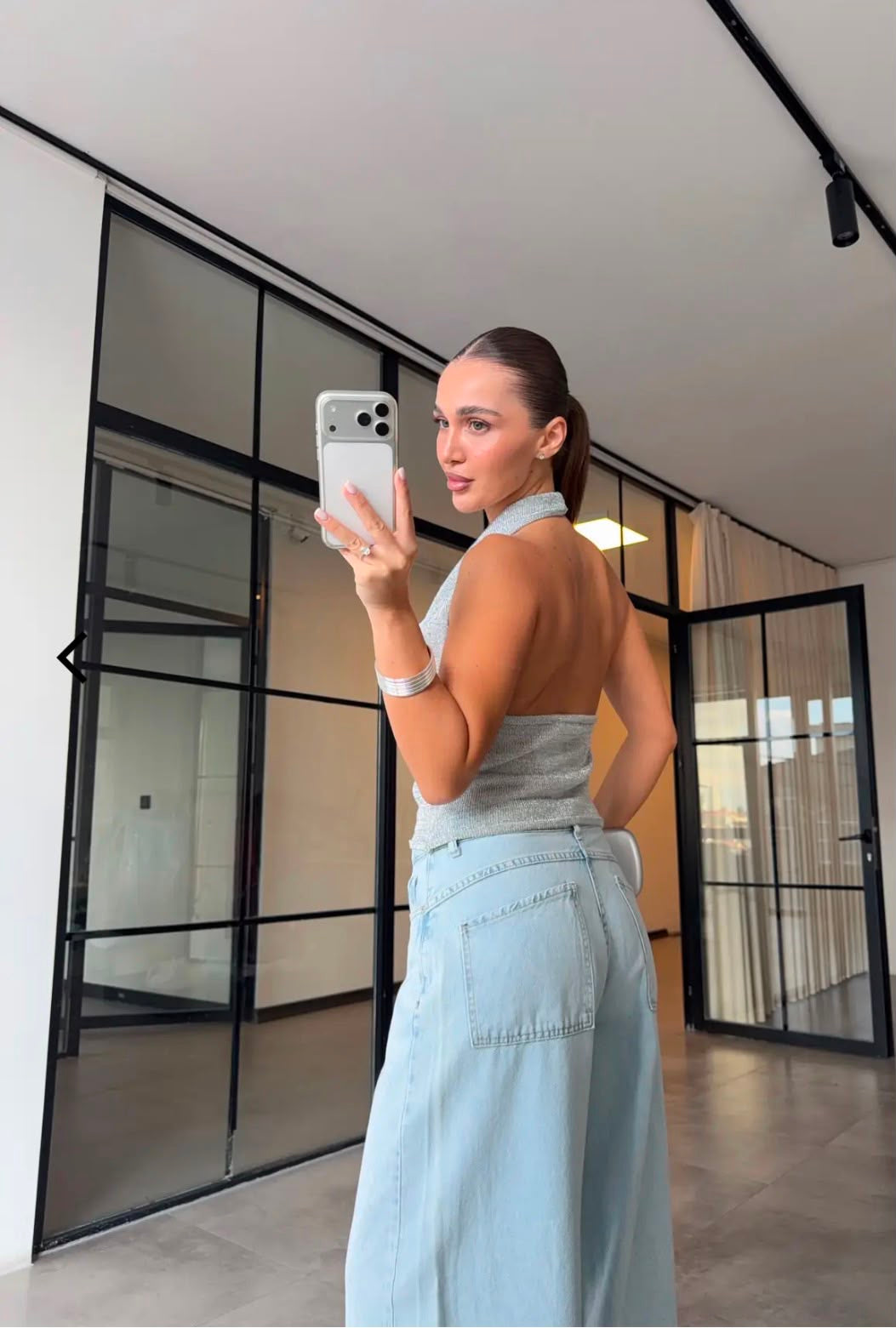 Shimmer top