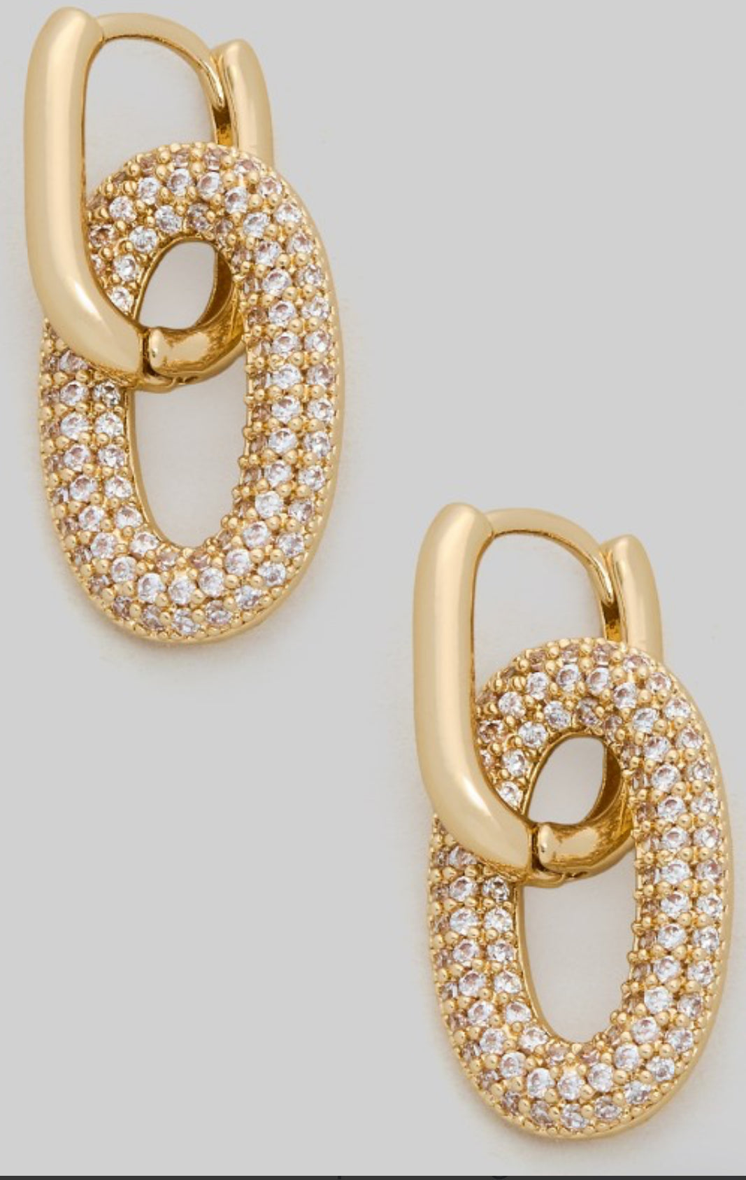 Pave earrings