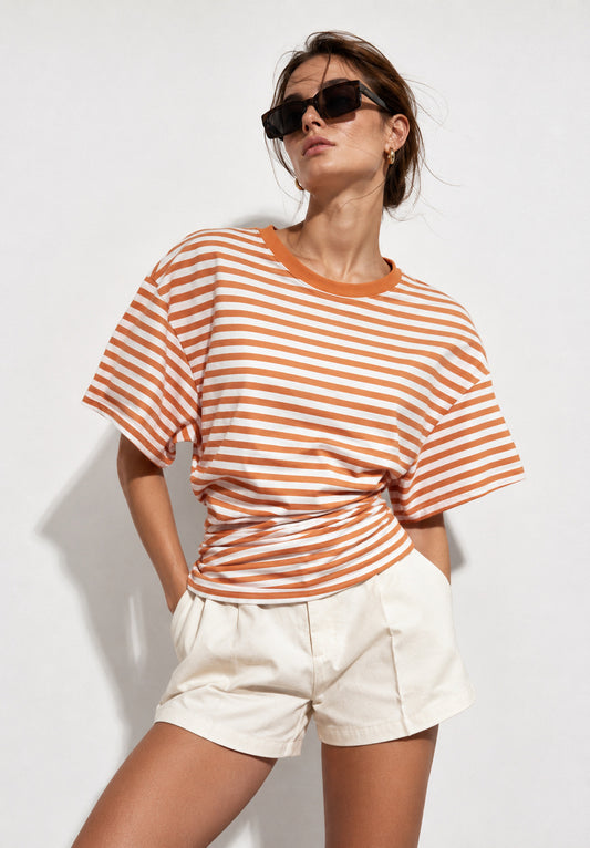 Sunset stripe tee