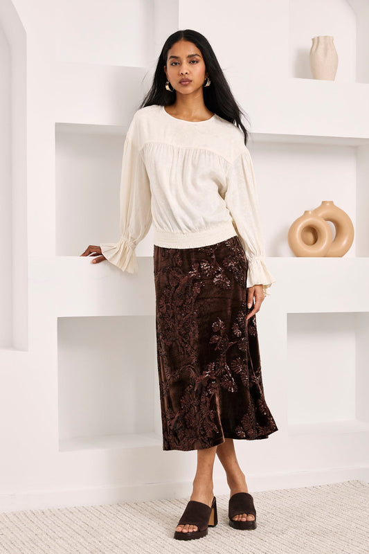 Velvet skirt